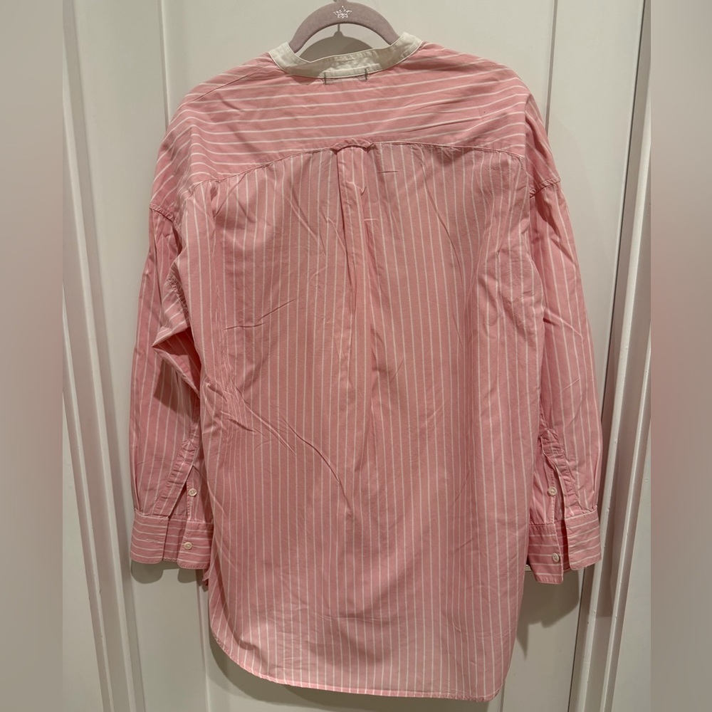 Alex Mill pink and White Striped Button Down Shirt XL - Picture 8 of 10